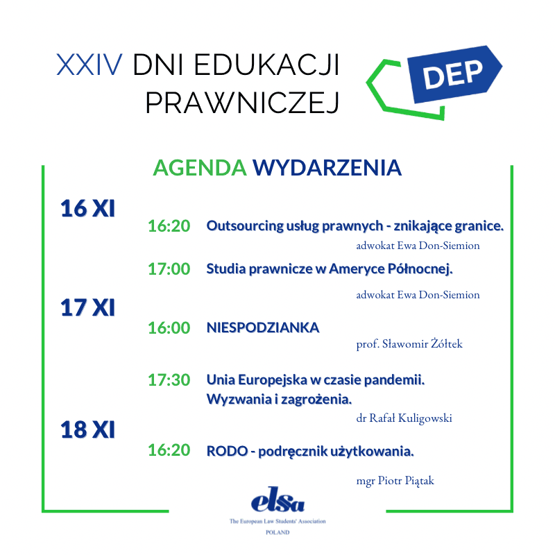 Program Dni Edukacji Prawniczej ELSA Słupsk