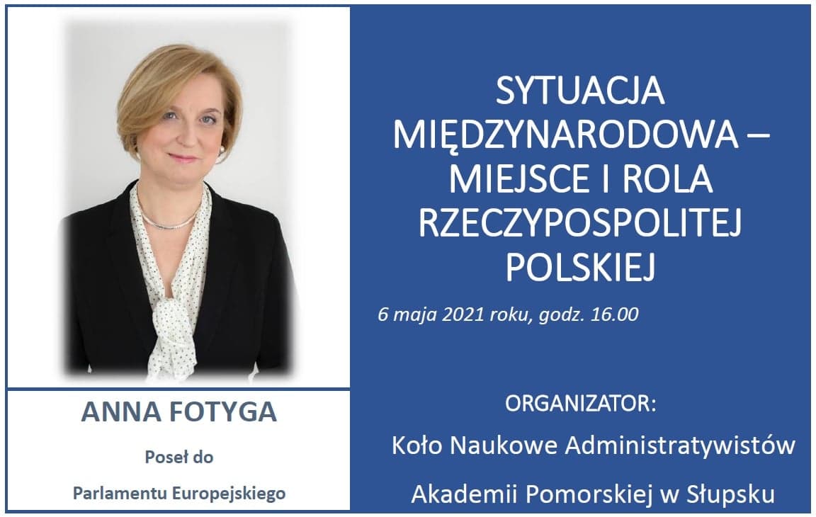 Sytuacja Międzynarodowa - Miejsce i rola Rzeczypospolitej Polskiej - webinarium w ramach cyklu: Na dywaniku u administratywistów